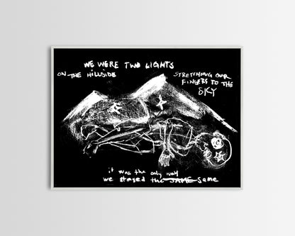 "The Hill Forgets" Original Paper Print
