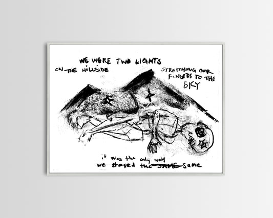 "The Hill Forgets" Original Paper Print