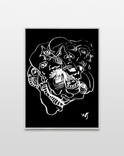 "Morphing" Original Paper Print