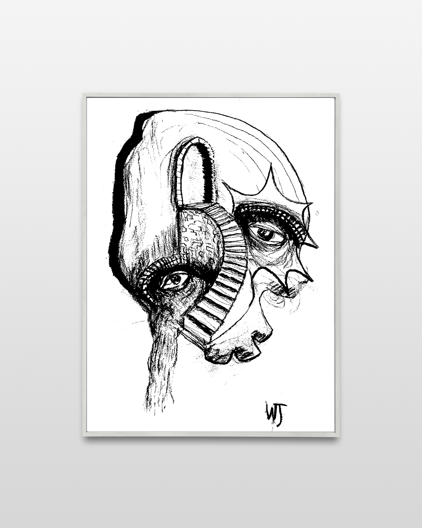 "Forgetful" Original Paper Print