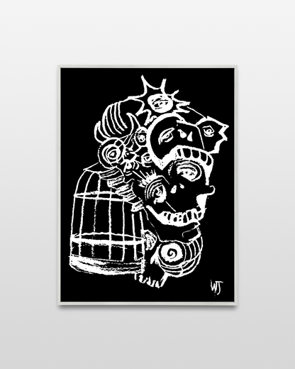 "Morphing II" Original Paper Print