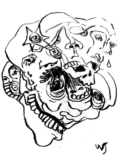 "Morphing" Original Paper Print