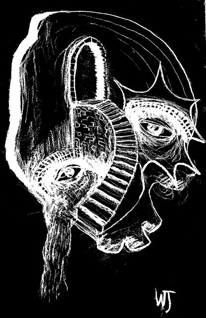 "Forgetful" Original Paper Print