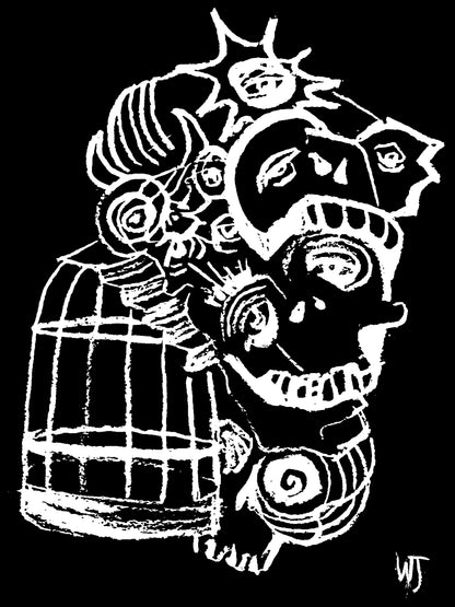 "Morphing II" Original Paper Print