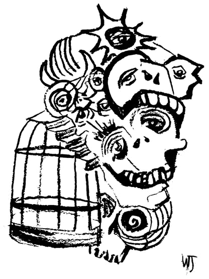 "Morphing II" Original Paper Print
