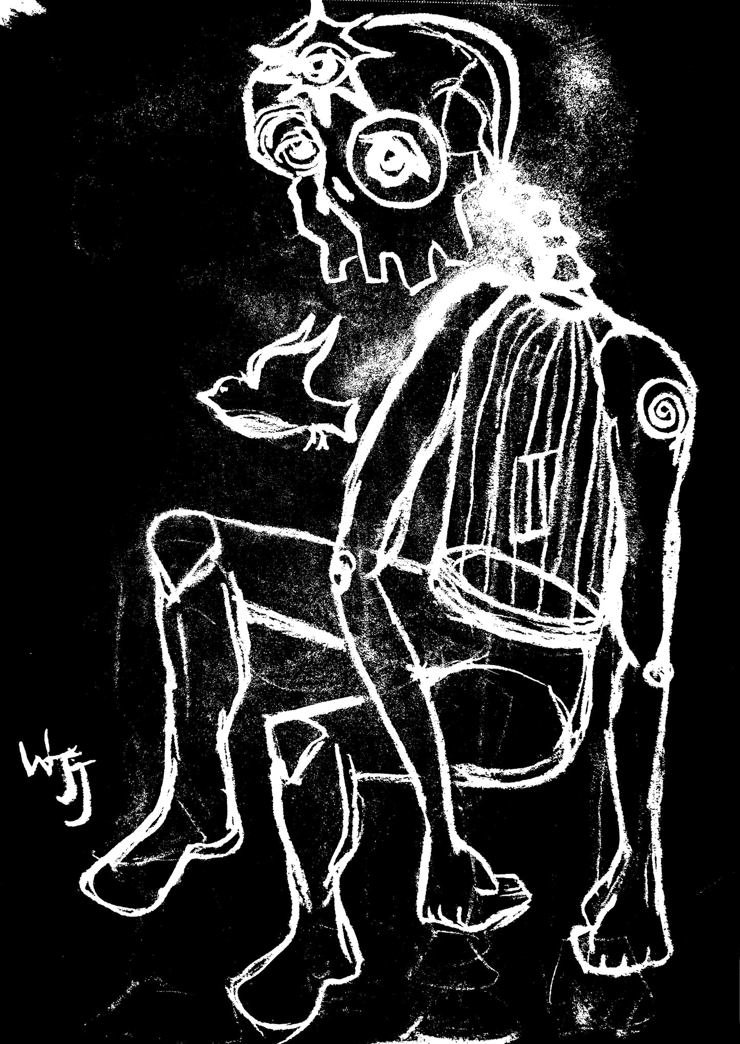 "Vessel" - Original Paper Print