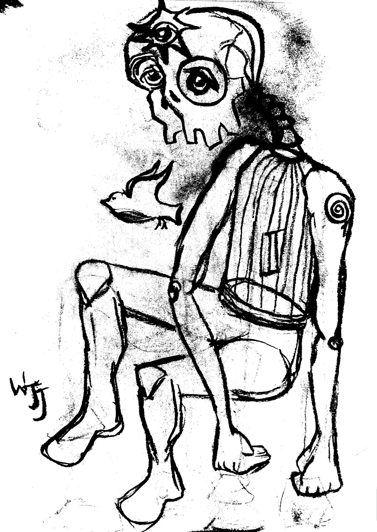 "Vessel" - Original Paper Print